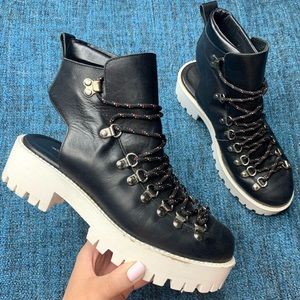 Intentionally Blank Leather Tharp Combat Boots